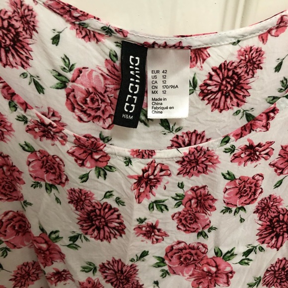 Floral tank top with lace - Picture 2 of 2